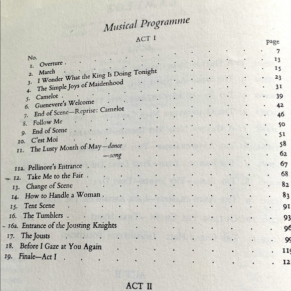 CAMELOT COMPLETE VOCAL SCORE Alan Jay Lerner & Frederick LOEWE 1962 1967 - Picture 7 of 15